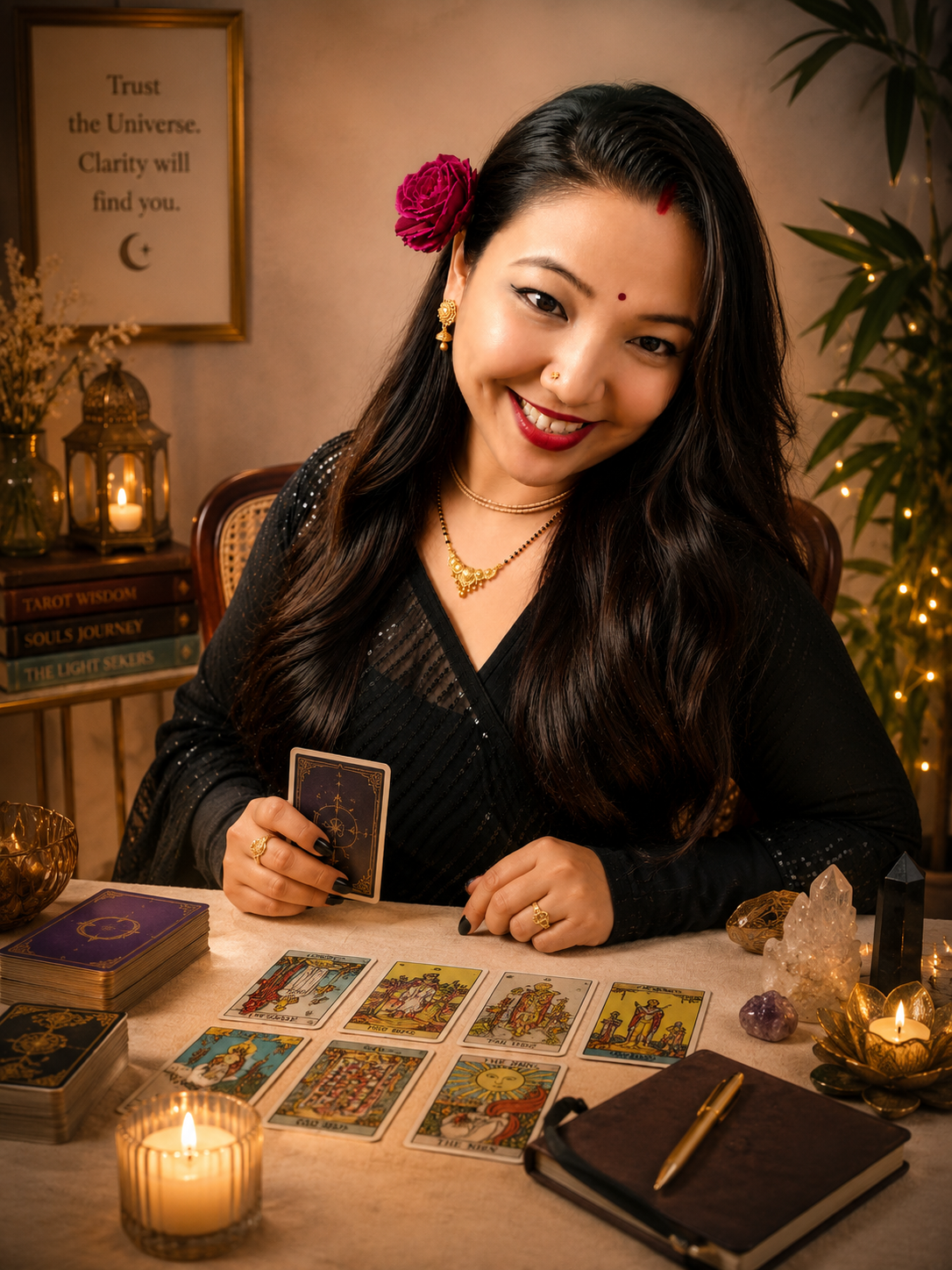 Amrita Sherpa, psychic tarot reader